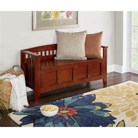 This is $64 off retail and is at least $30 less than elsewhere. Linon Home Decor Walnut Storage Bench with Split Seat ...