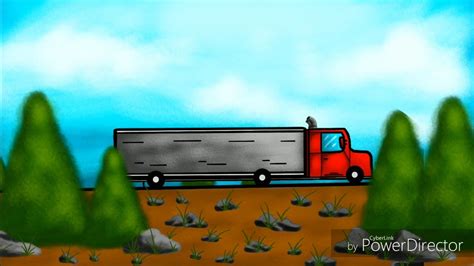 Flipaclip Semi Truck Driving Animation Youtube