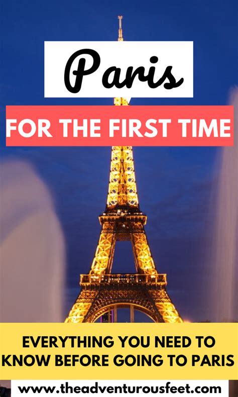 The Eiffel Tower With Text Over It That Reads Paris For The First Time