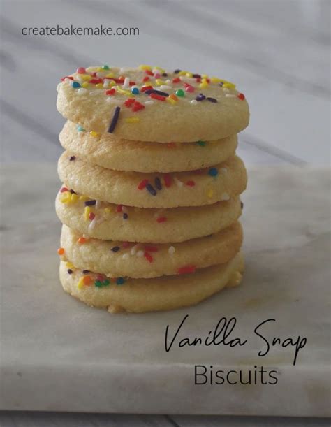 Vanilla Snap Biscuits