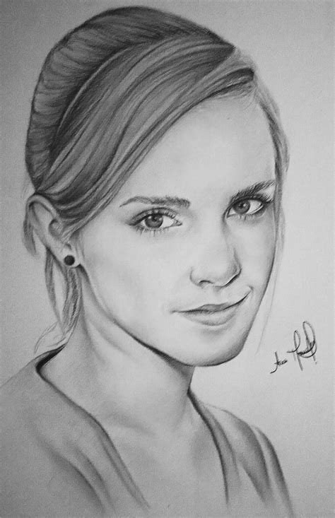 Emma Watson Portrait By Anokaxlegolas On Deviantart