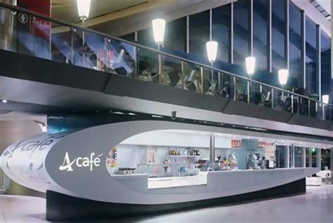 Futuristic Cafe Exterior With Corian® Formable Surfaces Cafe