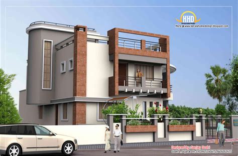 First floor elevation designs india. Duplex House Plan and Elevation - 4217 Sq. Ft. | home ...