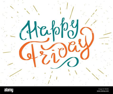 Happy Friday Script Stock Vector Image And Art Alamy
