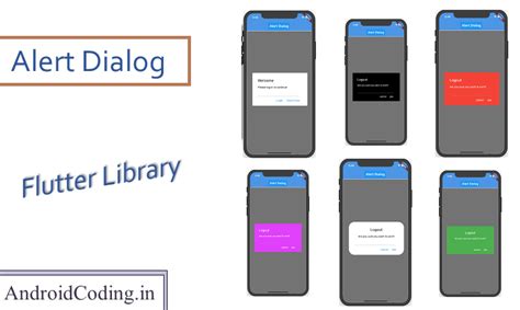 Flutter Customized Alert Dialog Library Class App Dialogue Flutter