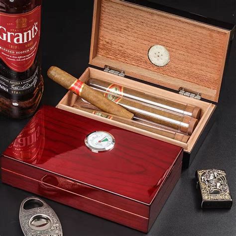 Cedar Wood Cigar Box Solid Wood Cuban Cigar Humidor About Pcs Portable