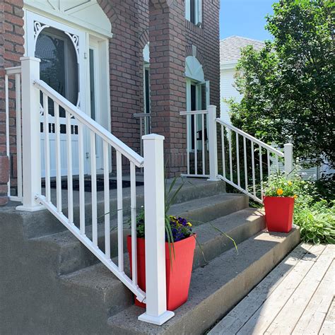Get ideas to customize with aluminum pickets, glass panels or a mix of both. Aluminum Stair Railing Kit (White) | Nuvo Iron
