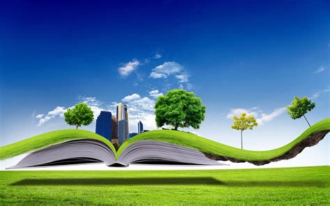 All Nature In One Book 3d Wallpaper