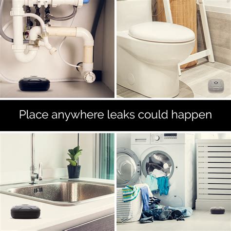Mindful Design NEW 2 Pack Home Water Leak Detection Flood Alarm Sensor