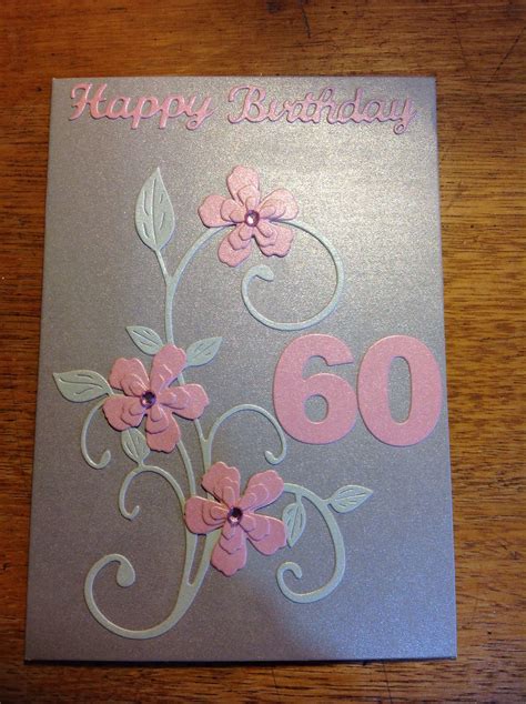 60th Birthday Card The Craftree Libjj 60th Birthday Cards 60th