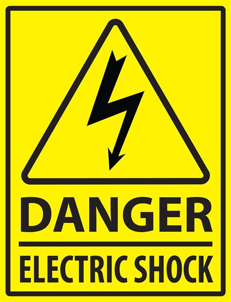 Electric Danger Safety Floor Marker Sign 18 X 24 Caution Decal