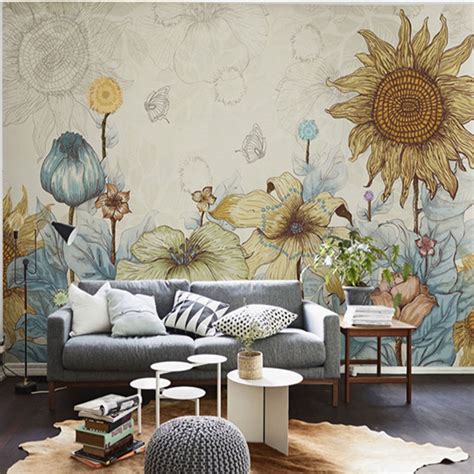 Elegant Photo Wallpaper Rose Flower Wall Murals 3d Custom