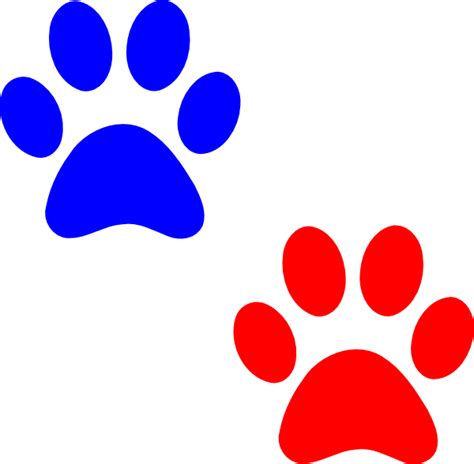 Check spelling or type a new query. Paw Logo Blue Red Clip Art at Clker.com - vector clip art ...