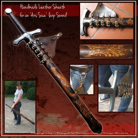 Handmade Leather Sword Sheath Leather Handmade Sword Sheath