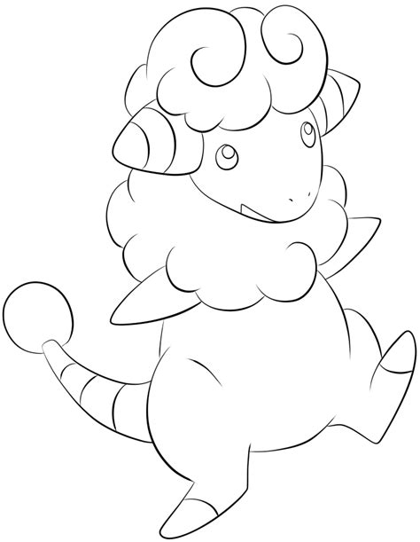 180 Flaaffy Lineart By Lilly Gerbil On Deviantart Pokemon Coloring