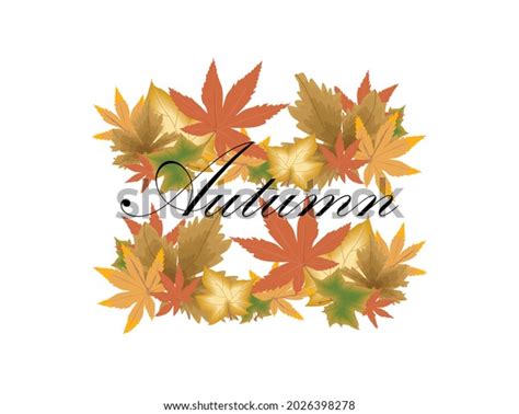 Vector Gold Autumn Leaves Illustration Wallpaper Stock Vector Royalty