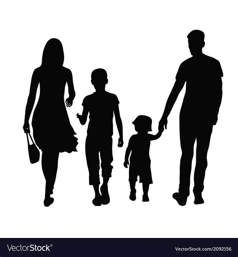 Parents And Children Royalty Free Vector Image