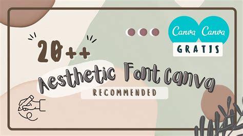 20 Popular Aesthetic Fonts 2021 Canva For Editing I Editing Fonts