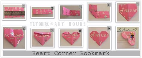 Archguide Learn To Make Some Origami Heart Corner Bookmarks