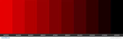 Shades Xkcd Color Fire Engine Red Fe0002 Hex Colors Palette Colorswall