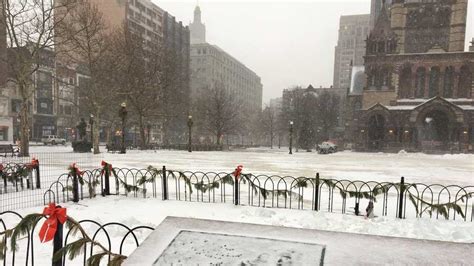 Winter Wallop Noreaster Bringing Snow To Bay State