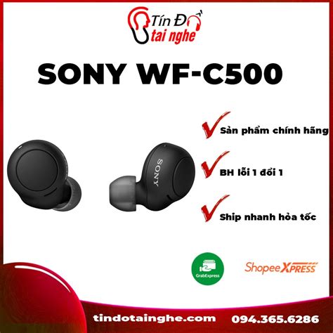 Tai Nghe Bluetooth True Wireless Sony Wf C500 Chính Hãng Shopee