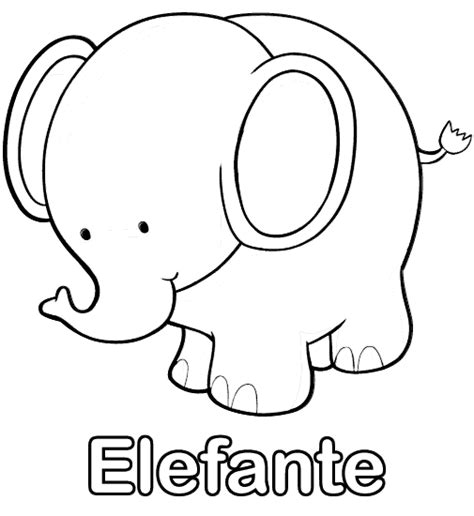 Dibujos Para Imprimir Y Colorear Elefante Para Colorear