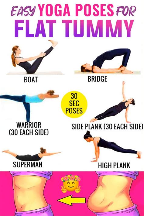 6 Yoga Poses For A Flat Tummy Yoga Poses For Flat Stomach And Flat