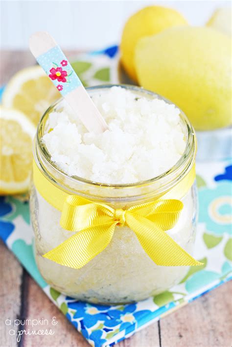 Homemade Lemon Sugar Scrub - A Pumpkin And A Princess