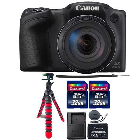 Canon Powershot Sx420 Is Digital Camera Black With Accessory Kit The