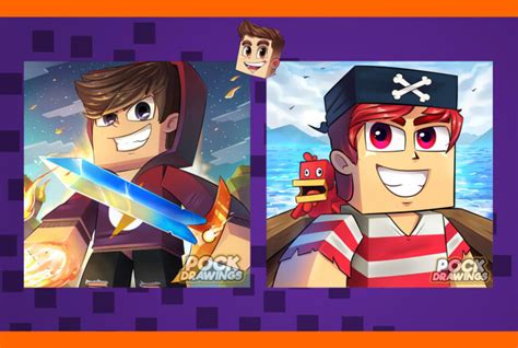 Make Your Minecraft Cartoon By Pockdrawings Fiverr