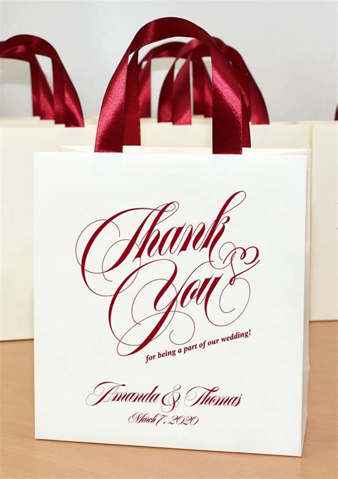 Elegant Wedding Welcome Bags For Favor For Guests Etsy Wedding