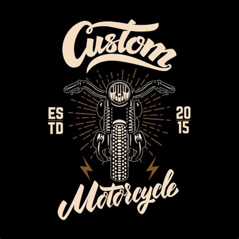 Premium Vector Custom Motorcycles Illustration