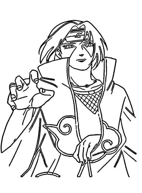 Uchiha Itachi Coloring Pages Coloring Pages For Kids And Adults