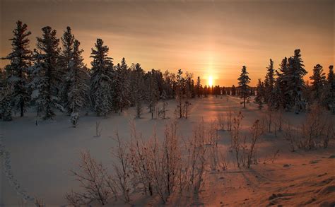 Wallpaper Sunlight Landscape Sunset Lake Reflection Grass Snow