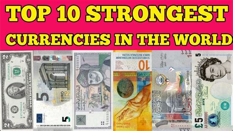 Top 10 Strongest Currencies In The World 2020 Top 10 Most Valuable