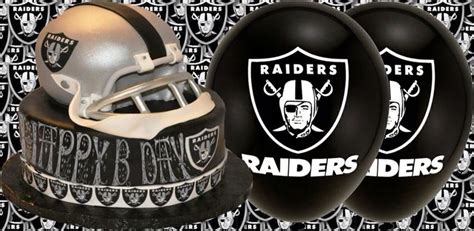 Happy Birthday Raiders Football Helmets Birthday