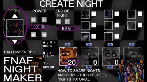 YOU CAN MAKE YOUR OWN NIGHT FNAF NIGHT MAKER DEMO PART YouTube