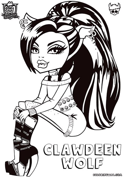 Download Clawdeen Wolf coloring pages | Coloring pages to download and print