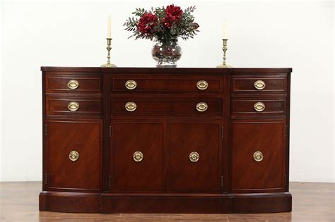 Traditional Vintage Mahogany Sideboard Server Or Buffet Signed Rway