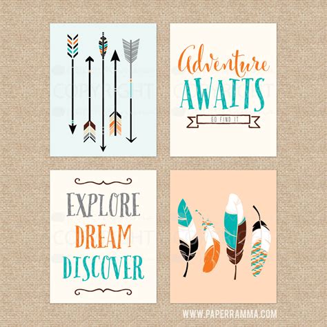 Baby quotes that show a parent's love. Woodland Nursery Art Adventure Awaits Nursery QuotesFeather