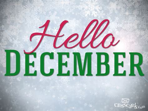 Hello December Hello December December Welcome Christmas Designs