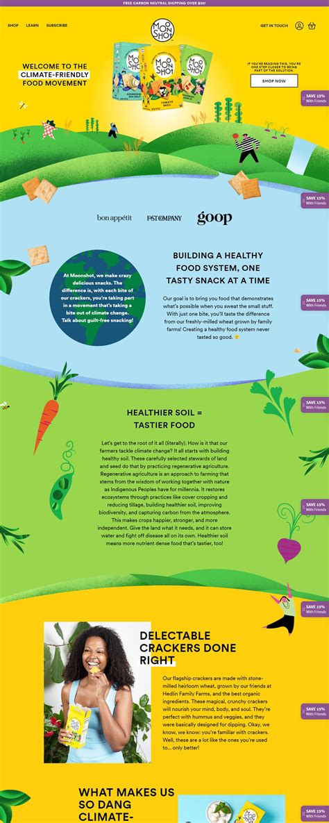 Moonshot | eCommerce Website Design Gallery & Tech Inspiration