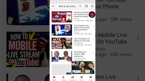 How To Go Live On Youtube Android Youtube