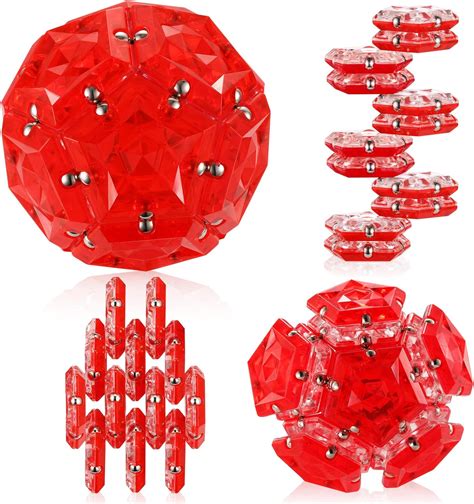 Buy Magnetic Fidget Sphere Pentagons Magnets Balls 12 Piece Set