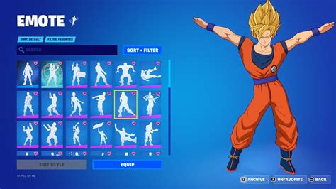 Son Goku Dancing In Fortnite Og Emotes Take The L Flossthe Robot