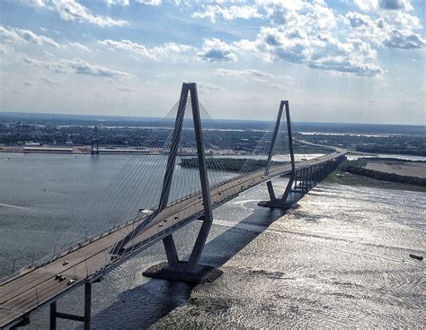 Ravenel Bridge, Charleston SC | Aerial photography, Bay bridge, Aerial