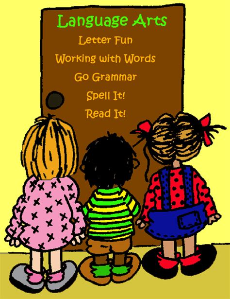 Pin the clipart you like. Tips for Improving Language Arts in Kindergarten | My ...