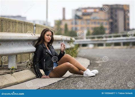 beautiful girl wearing hot pants and white belly top stock image image of woman vienna 102066877