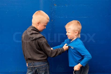 Children Fight Between Two Angry Stock Image Colourbox